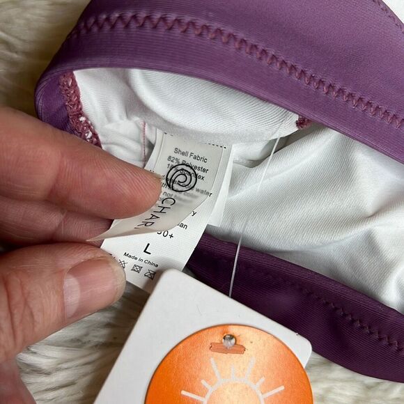 Pinkblush Lavender Ombre Keyhole Front Halter Two-Piece Bikini Set Nwt Large - Picture 7 of 14